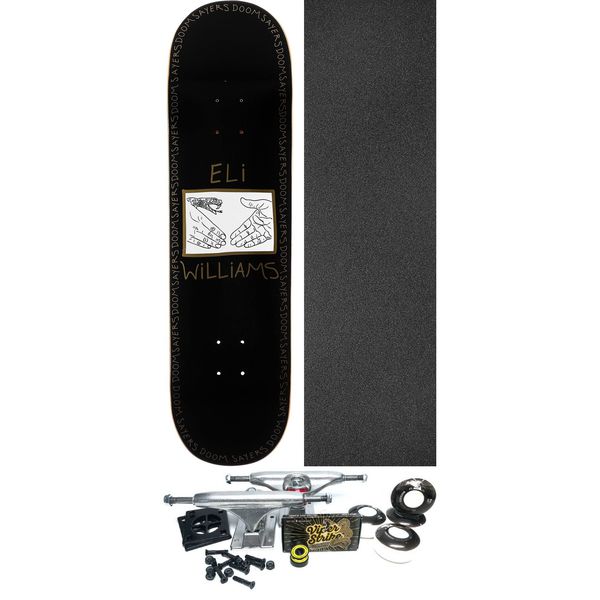 Doomsayers Club Eli Williams Snake Shake Black / Yellow Skateboard Deck - 8.5" x 31.75" - Complete Skateboard Bundle